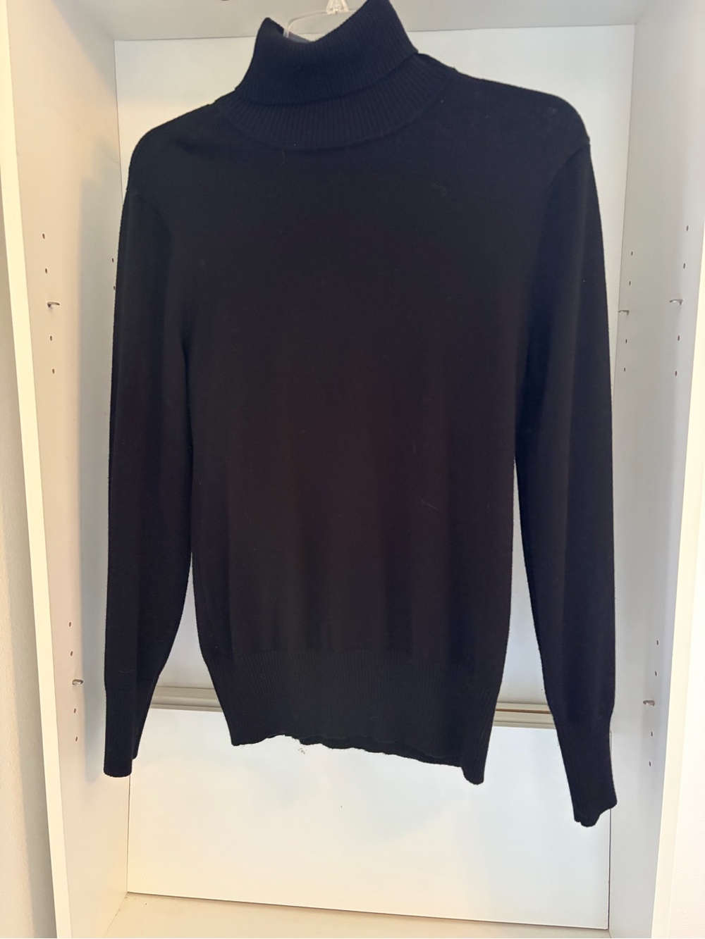 Classic Black Turtleneck Sweater - Women's